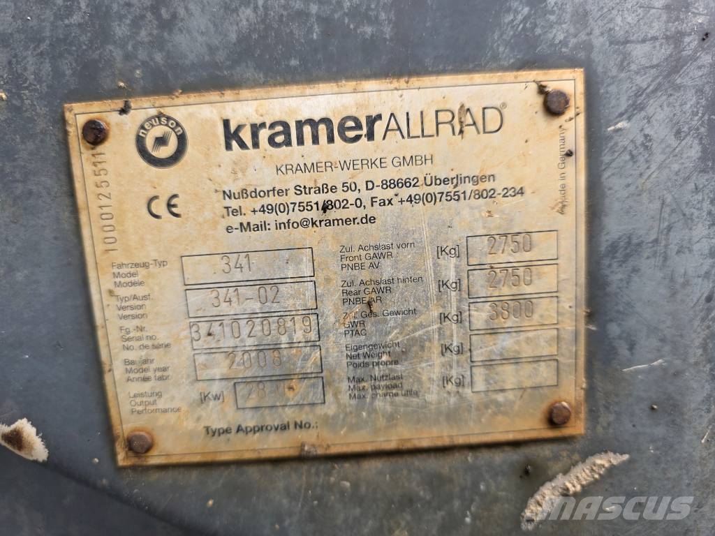 Kramer 341 Wacker Cargadoras sobre ruedas