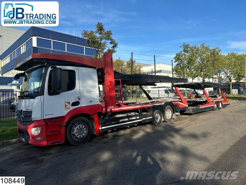 Mercedes-Benz Actros 2343 6x2, EURO 6, Combi, Retarder, Lohr, Mu Oprijwagen