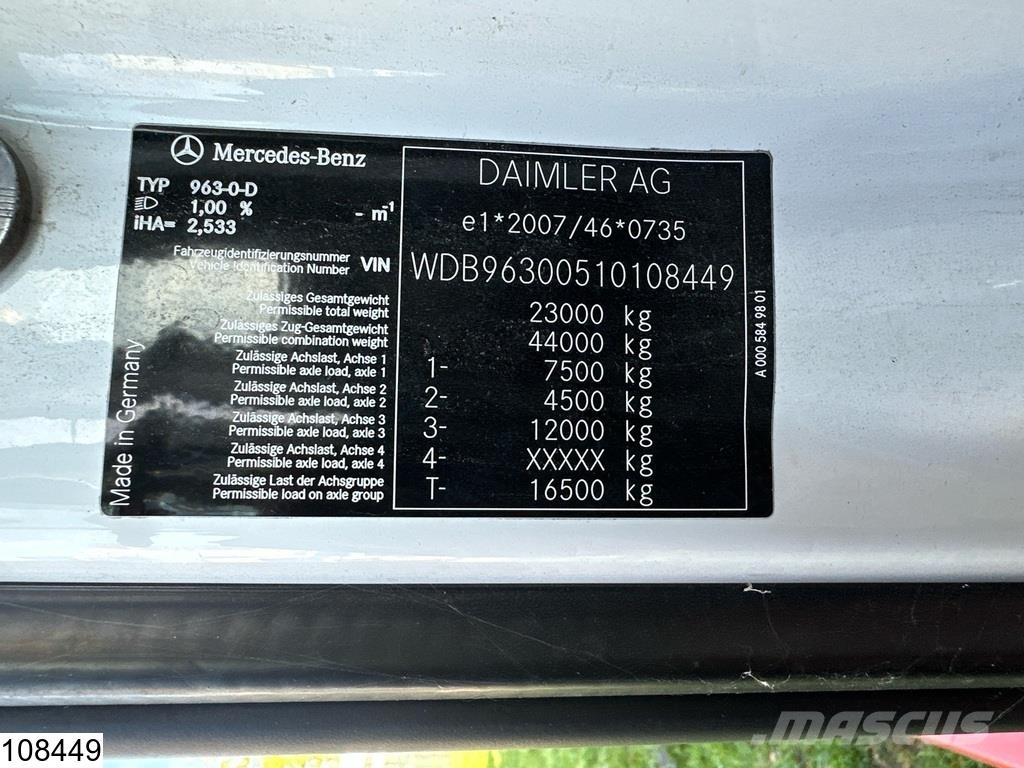 Mercedes-Benz Actros 2343 6x2, EURO 5, Combi, Retarder, Lohr, Mu Autotransportere / Knæklad