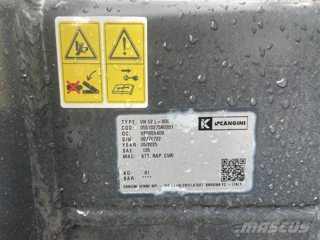 Cangini Benne puinbak CW05 minigraver NIEUW Miniexcavadoras