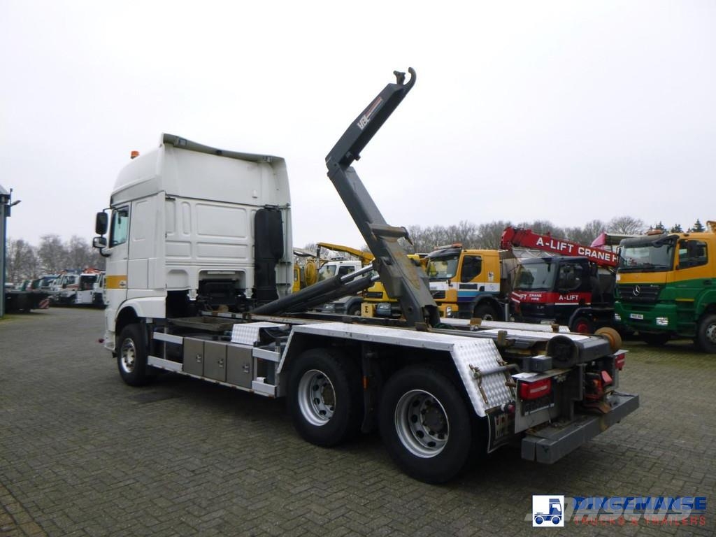 DAF XF 530 6x2 Euro 6 VDL container hook Vinçli kamyonlar