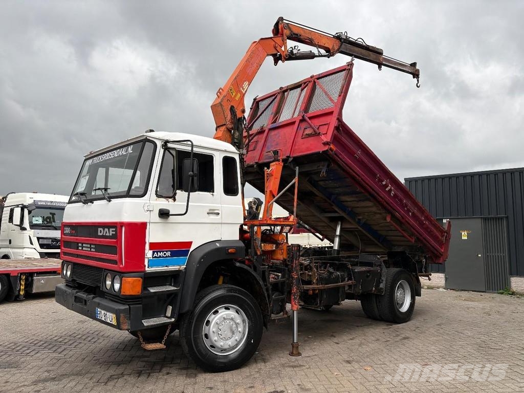 DAF 2300 + PALFINGER PK10500B4---3X EXT. + 4X4 + 3-SID Самоскиди
