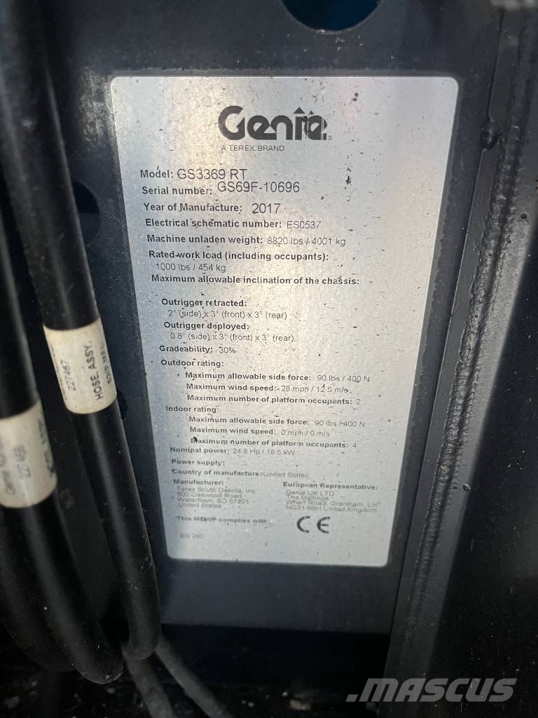 Genie GS 3369 RT Ανυψωτήρες ψαλιδωτής άρθρωσης