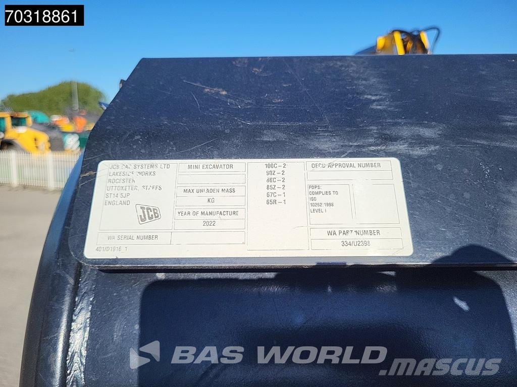 JCB 90Z-2 3 Buckets - A/C حفارات صغيرة أقل من 7 طن (حفارات صغيرة)