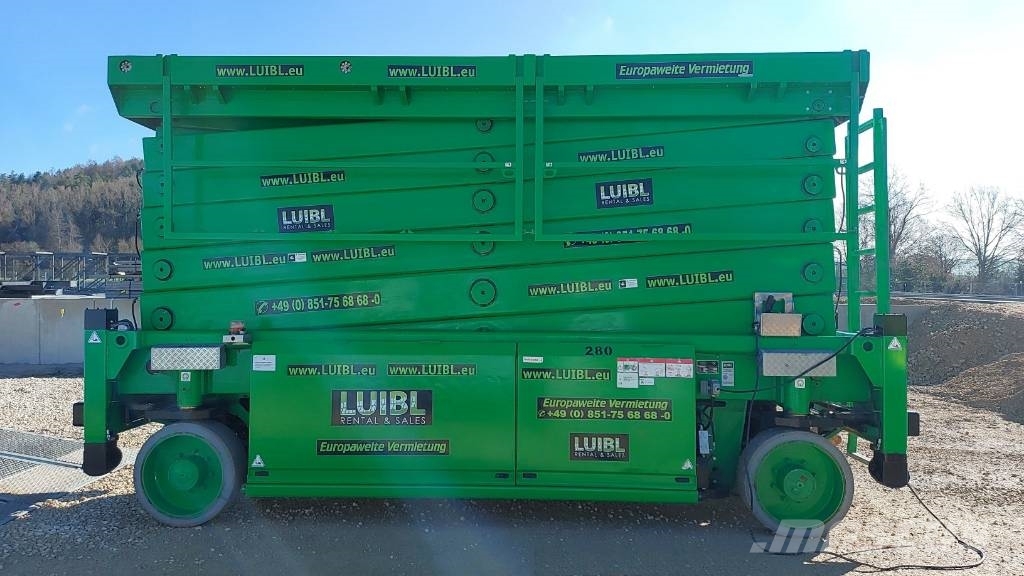 HAB S280-12 E4WDS AC, 28m,scissor lift, Hochregalbühne Žirkliniai keltuvai