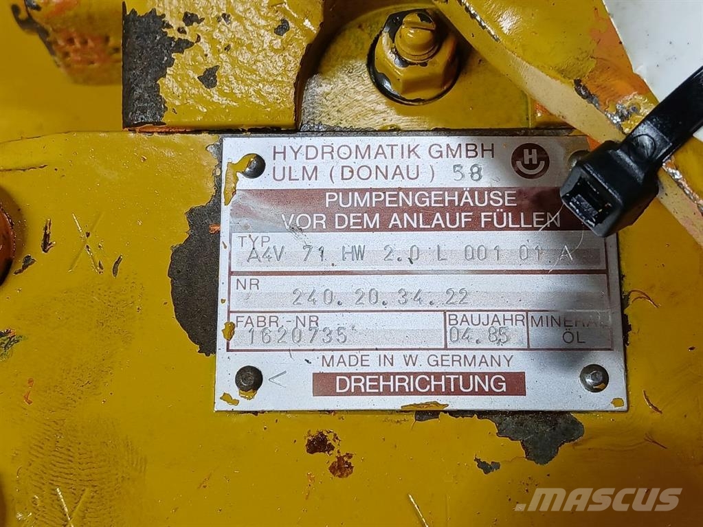 Hydromatik A4V71HW2.0L00101A - Drive pump/Fahrpumpe/Rijpomp Υδραυλικά