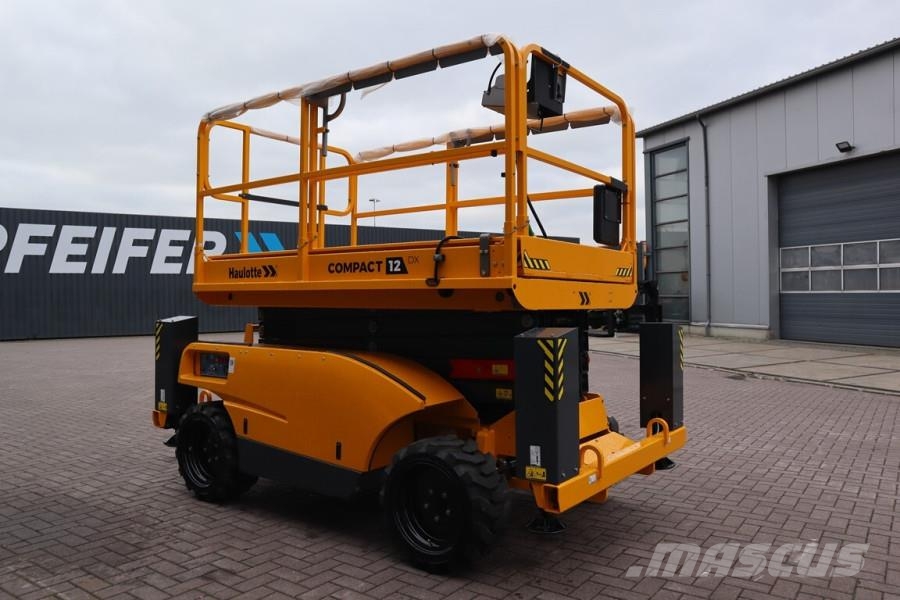 Haulotte Compact 12DX Valid Inspection, Diesel, 4x4 Drive, Elevadores de tesoura