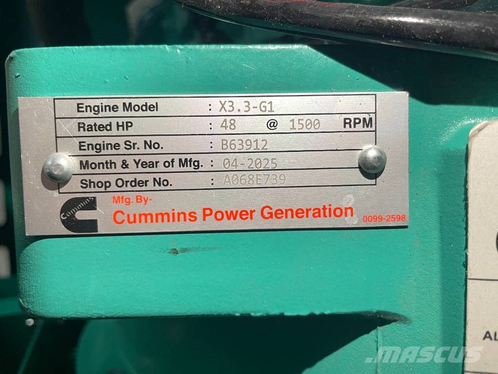 Cummins C38D5Q - 38 kVA Generator - DPX-18504-Q مولدات ديزل