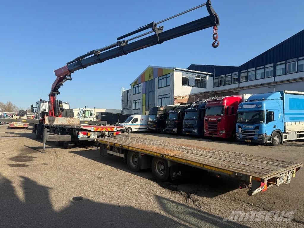 Scania G440 8X2 EURO 5 + FASSI F5602.25 + 2 AXLE TRAILER Kranen voor alle terreinen