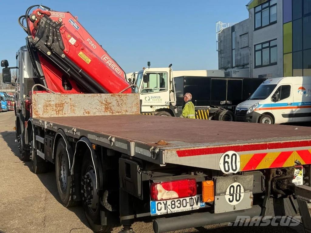 Scania G440 8X2 EURO 5 + FASSI F5602.25 + 2 AXLE TRAILER Kranen voor alle terreinen