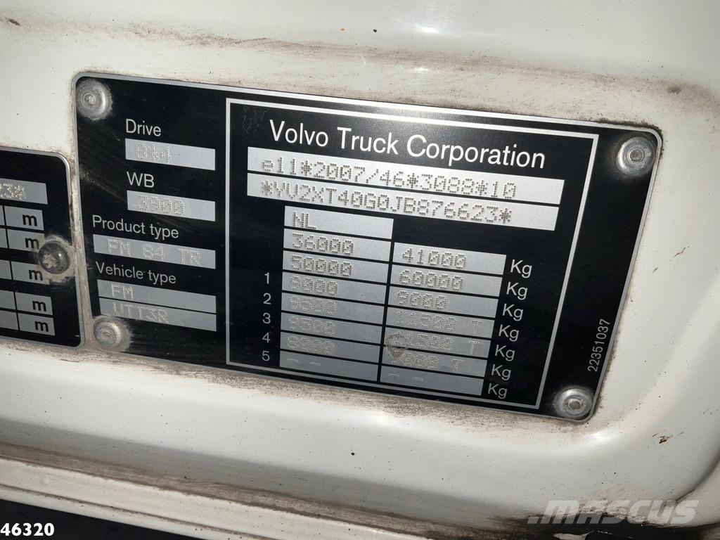 Volvo FM 500 Euro 6 HMF 50 Tonmeter laadkraan + Fly-Jib! Kranen voor alle terreinen