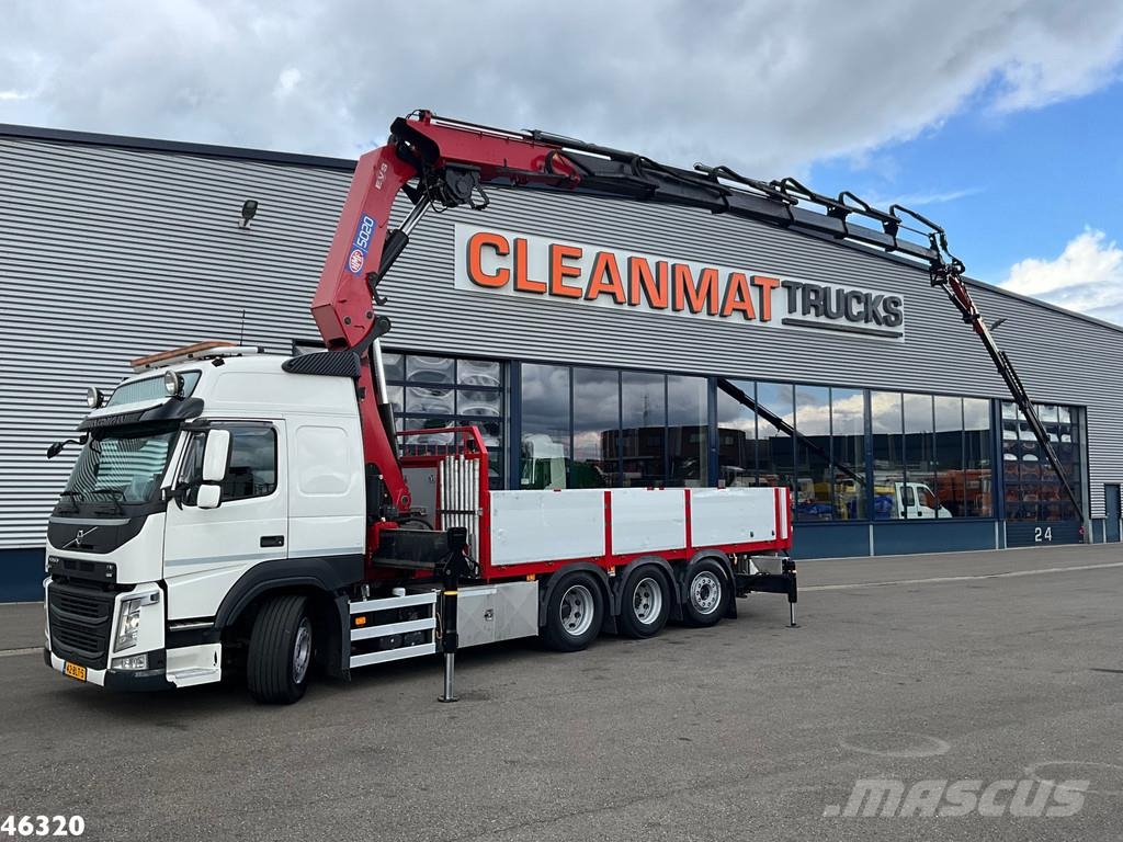 Volvo FM 500 Euro 6 HMF 50 Tonmeter laadkraan + Fly-Jib! Kranen voor alle terreinen