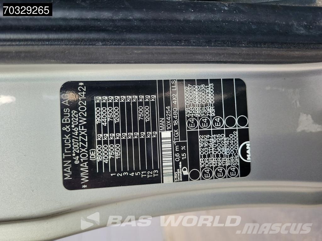 MAN TGX 18.480 4X2 XXL Retarder 2xTanks Alcoa's Standk وحدات الجر