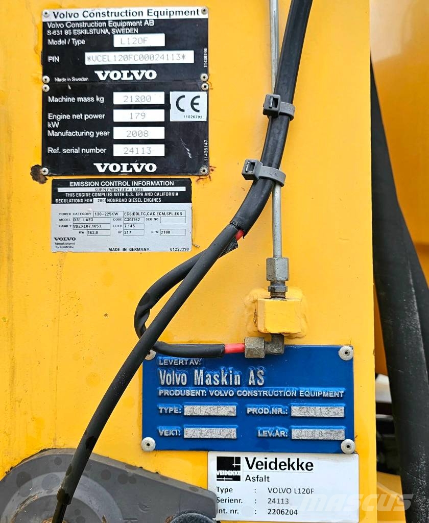Volvo L 120 F Hjullastere