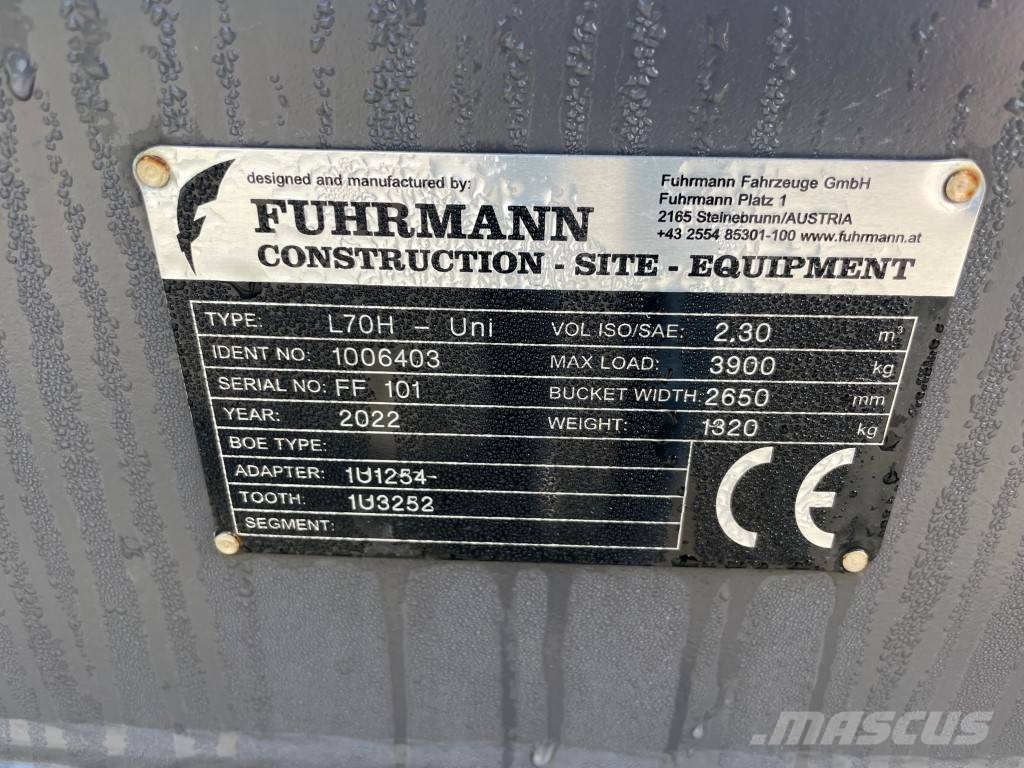 Volvo Fuhrmann L 70 H Bucket With Teeth Bakken
