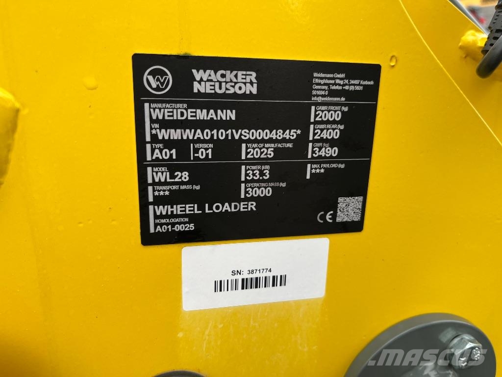 Wacker Neuson WL 28 Mini homlokrakodók