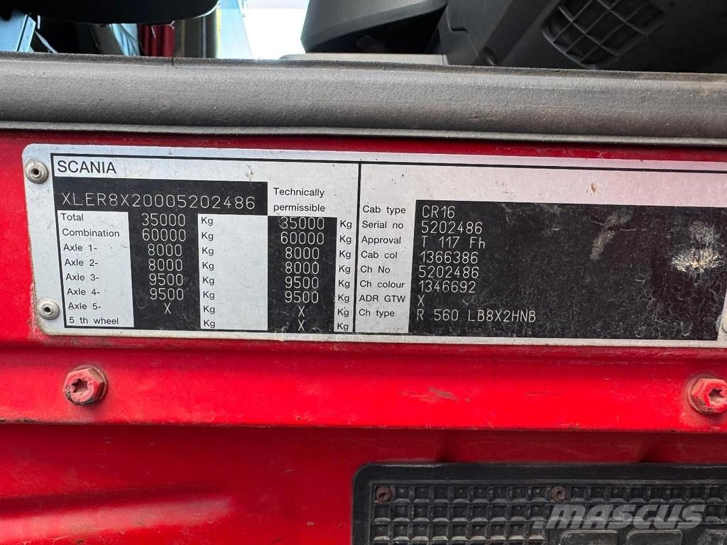 Scania R560 8X2 + HIAB 166E 4 HIPRO + REMOTE CONTROL + CA Krokbil