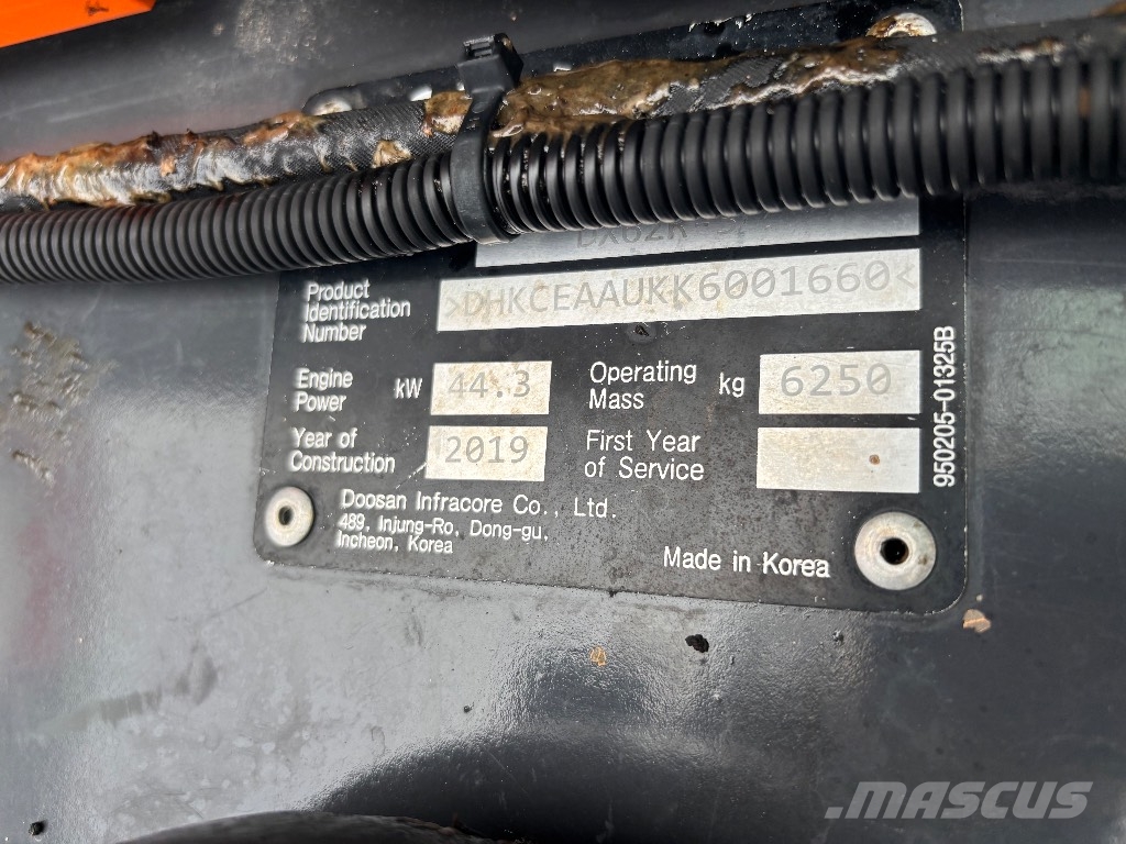 Doosan DX 62 R / Myyty, Sold Mini excavators < 7t (Mini diggers)