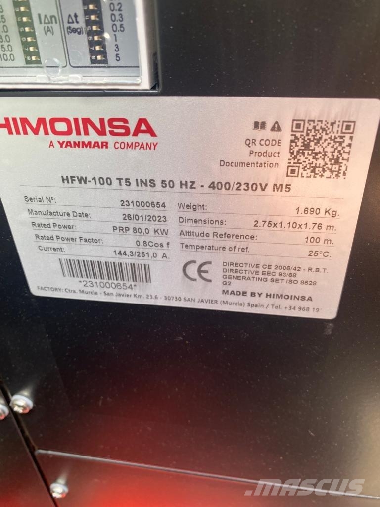 Himoinsa Stromerzeuger HFW 100 Otros Generadores