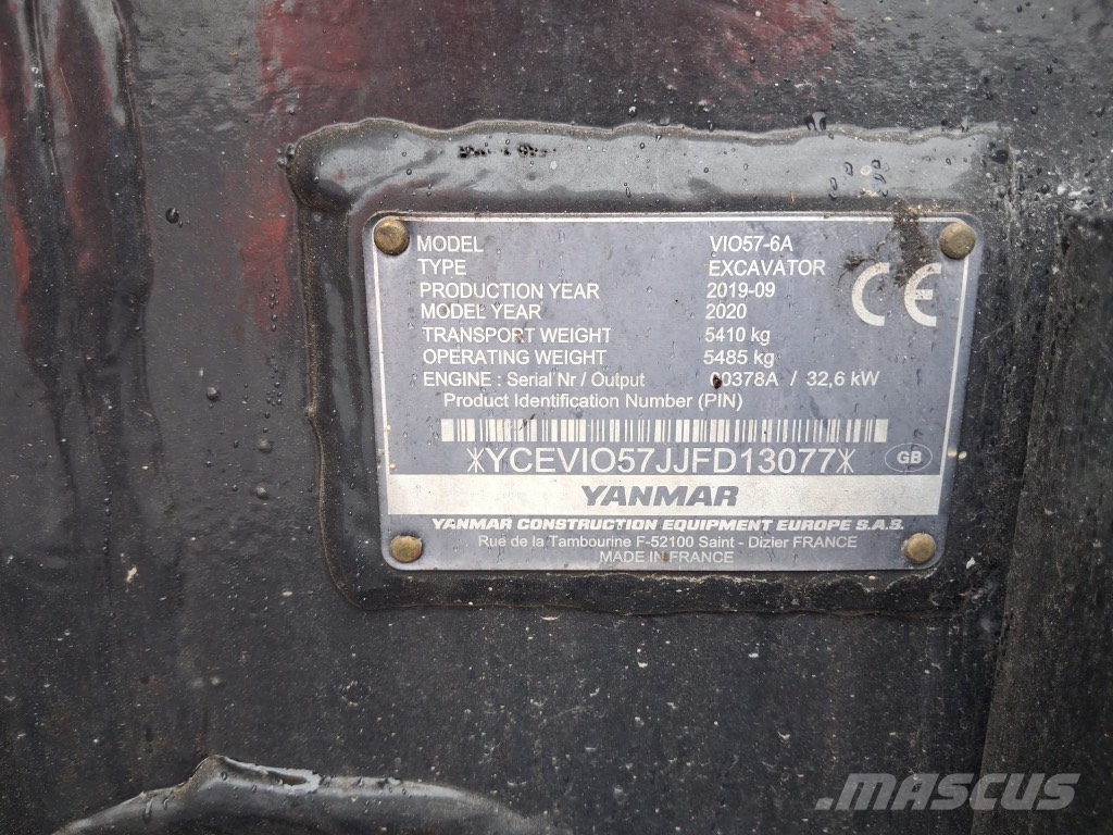 Yanmar Vio 57 Mini kotrók < 7t