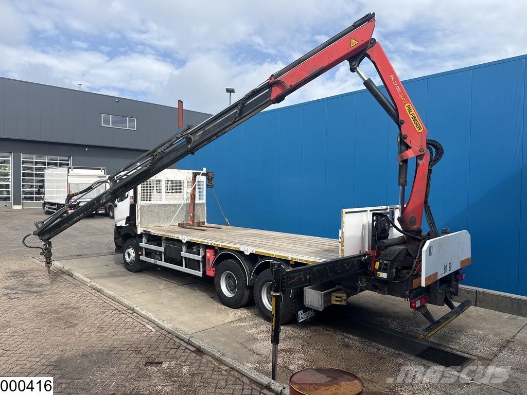 Renault K 380 6x4, EURO 6, Palfinger, Remote Camiones de cama baja