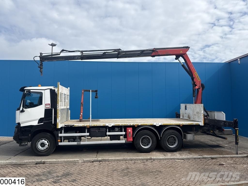 Renault K 380 6x4, EURO 6, Palfinger, Remote Camiones de cama baja