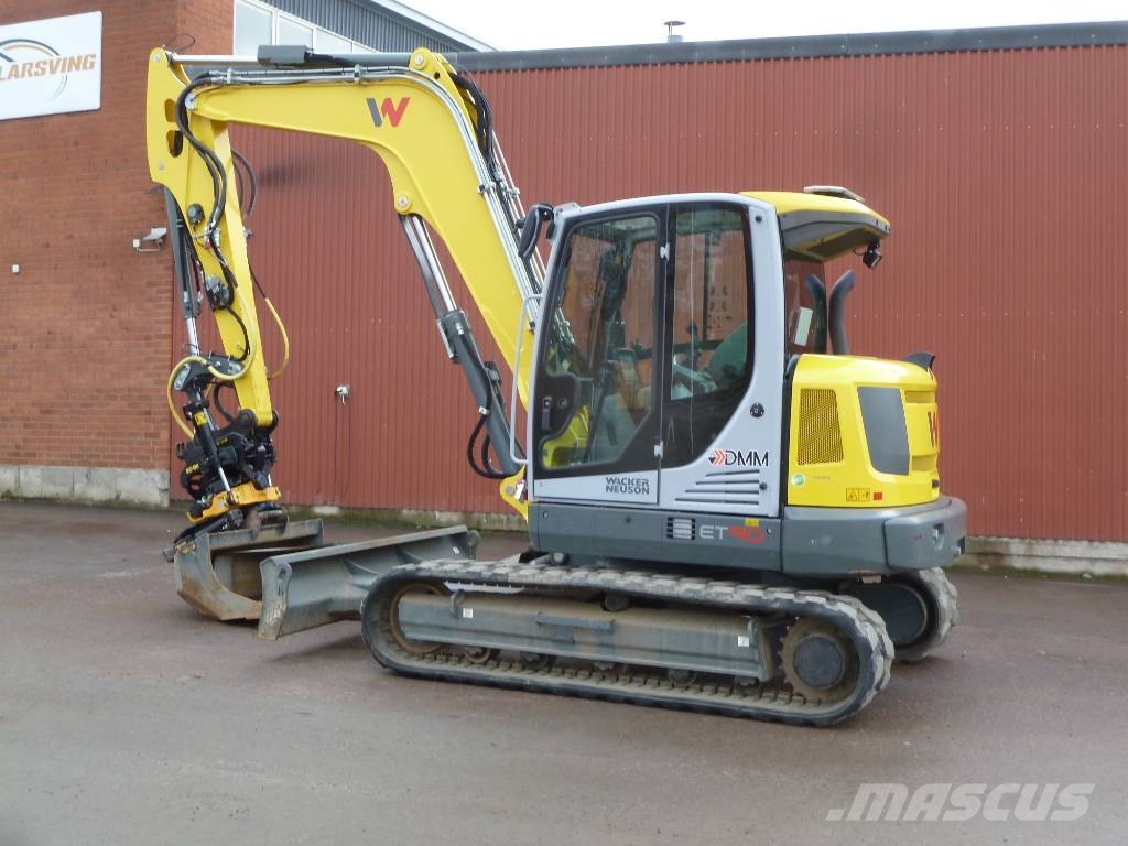 Wacker Neuson ET90 / Engcon EC209 m. grip, Centralsmörjning Escavatori medi 7t - 12t