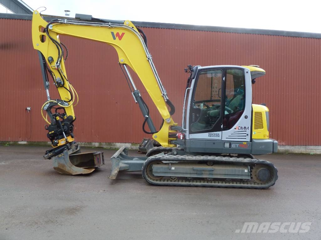 Wacker Neuson ET90 / Engcon EC209 m. grip, Centralsmörjning Escavatori medi 7t - 12t