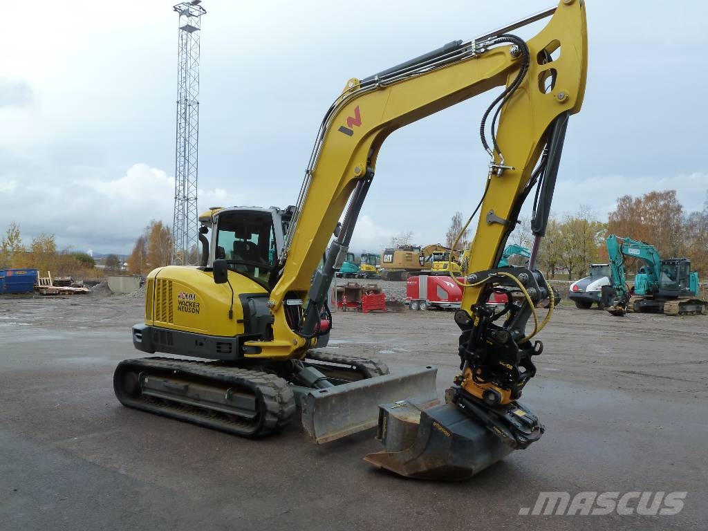 Wacker Neuson ET90 / Engcon EC209 m. grip, Centralsmörjning Escavatori medi 7t - 12t