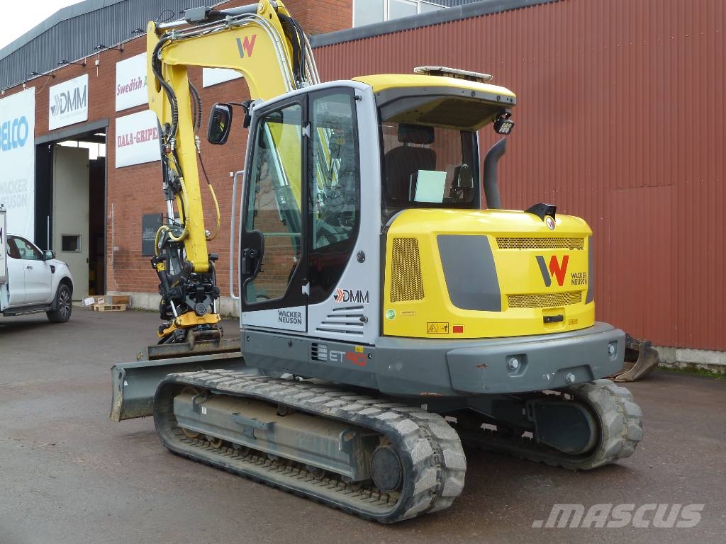 Wacker Neuson ET90 / Engcon EC209 m. grip, Centralsmörjning Escavatori medi 7t - 12t