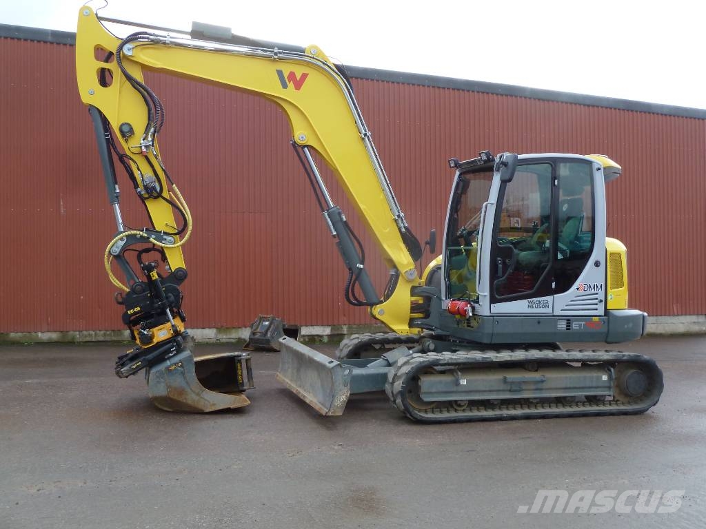 Wacker Neuson ET90 / Engcon EC209 m. grip, Centralsmörjning Escavatori medi 7t - 12t