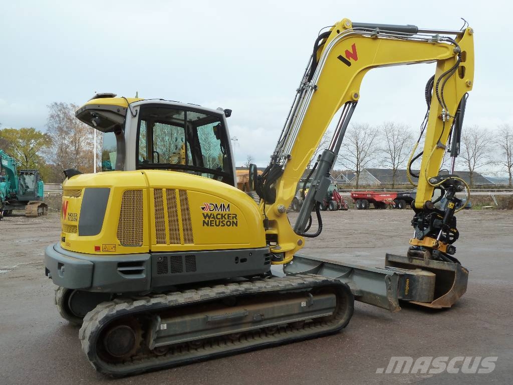 Wacker Neuson ET90 / Engcon EC209 m. grip, Centralsmörjning Escavatori medi 7t - 12t