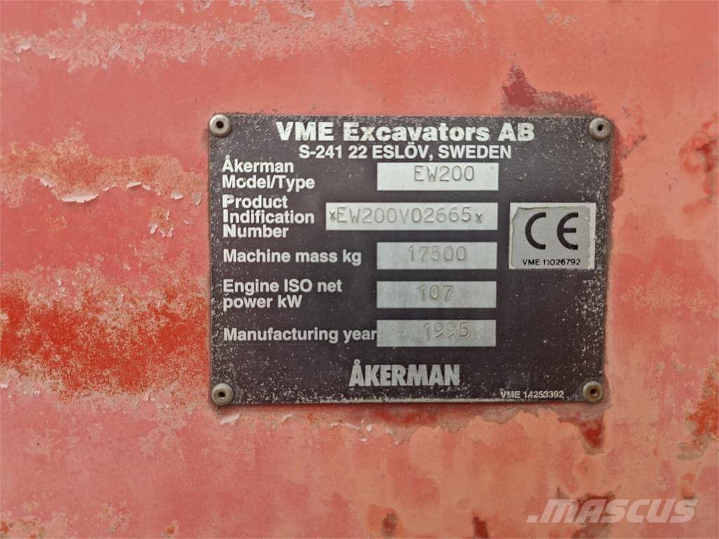 Volvo Åkerman EW200 Колесни екскаватори