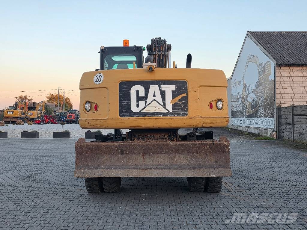 CAT M318D, 2014 ROK, PODPORY + PŁUG Ratasekskavaatorid