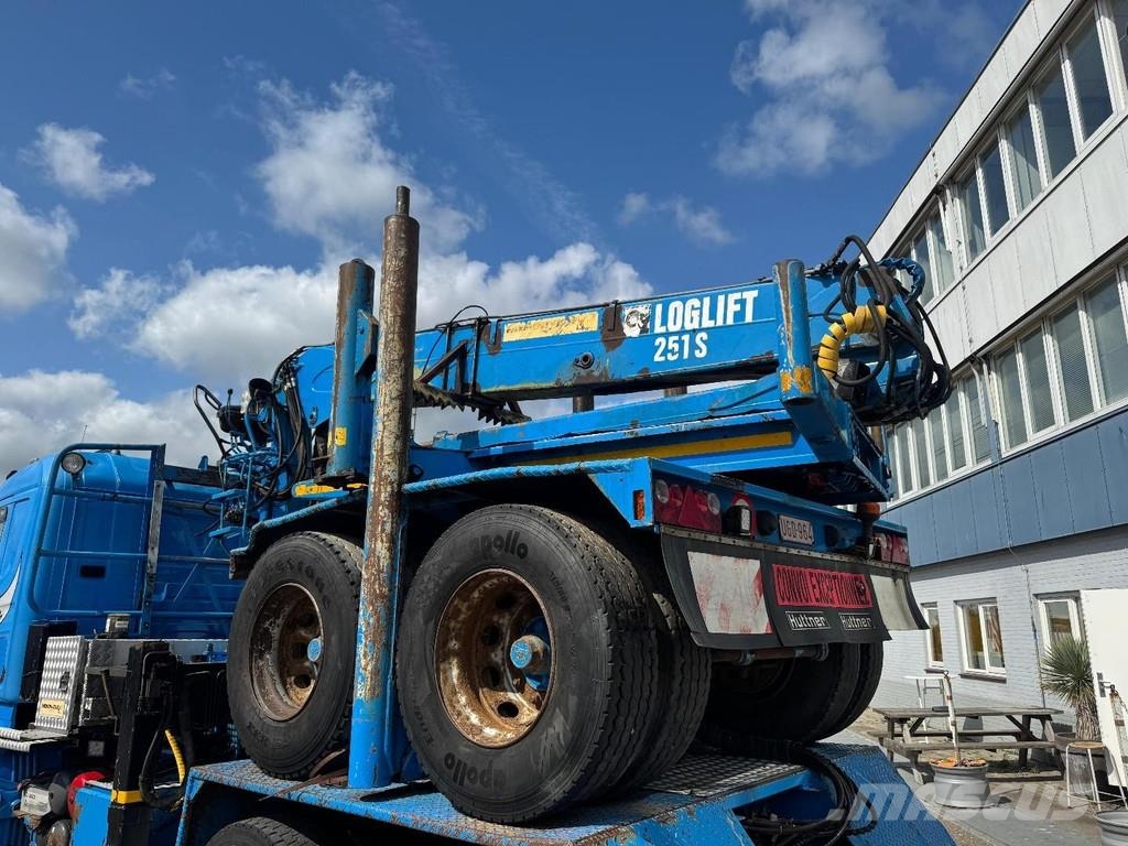 Scania R580 6X4 + LOGLIFT F251S89A + 2 AXLE HANGER Kranen voor alle terreinen