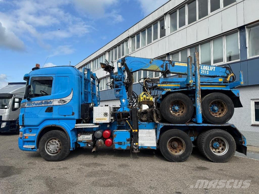 Scania R580 6X4 + LOGLIFT F251S89A + 2 AXLE HANGER Kranen voor alle terreinen
