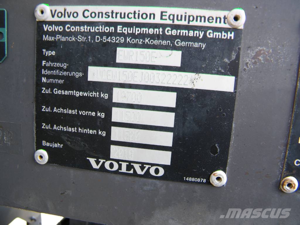 Volvo Volvo EWR 150 mit OQ 65 Pelle sur pneus