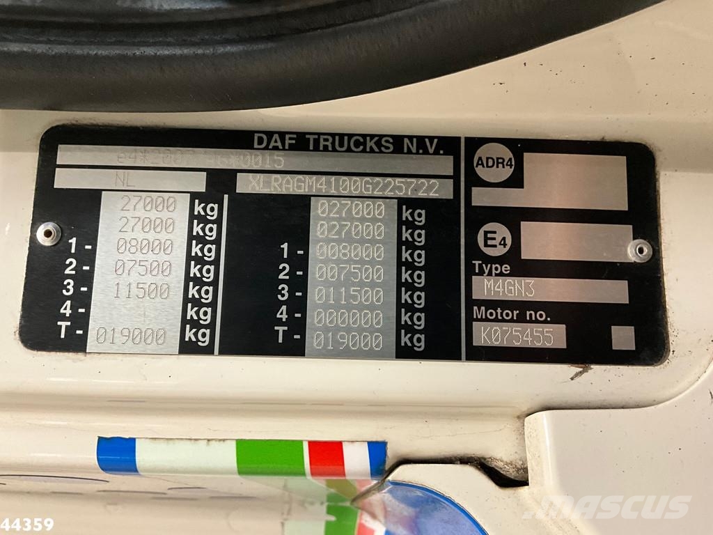 DAF FAG CF 300 Euro 6 Zoeller 22m³ Śmieciarki