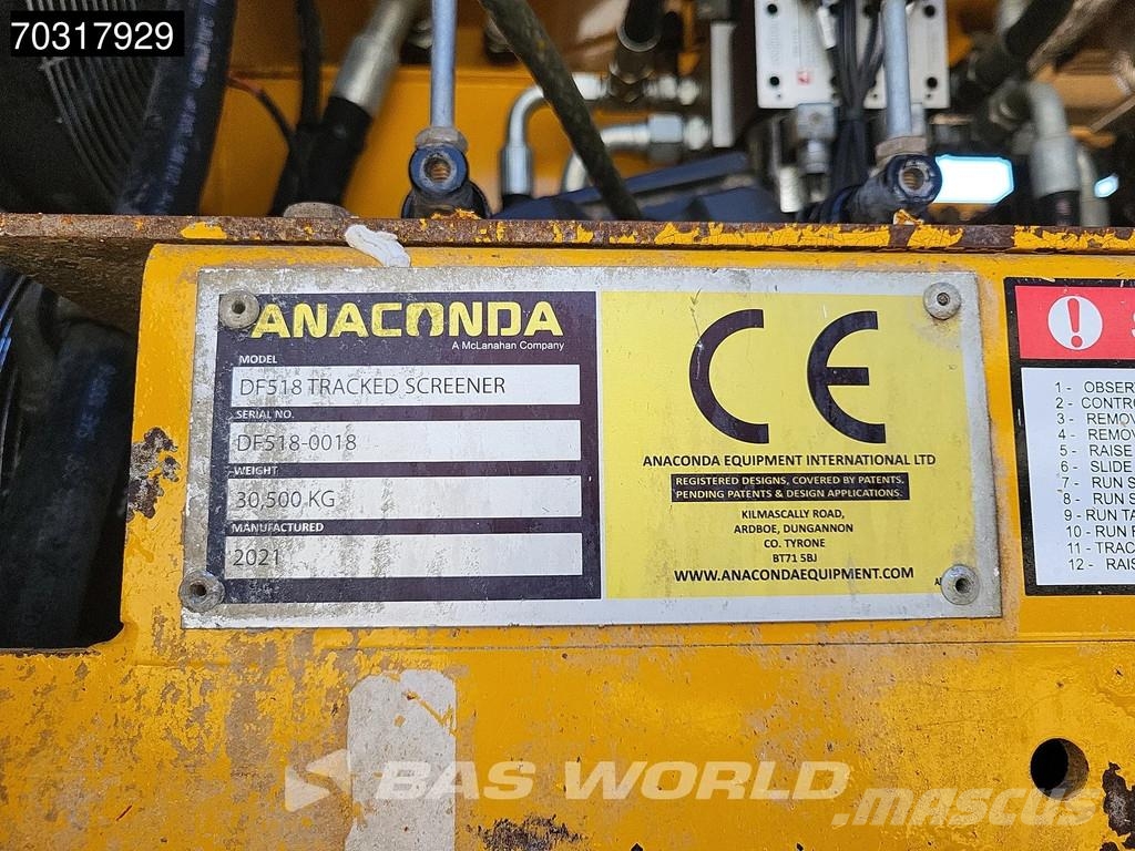 Anaconda DF518 zeefinstallatie DF518-0018 Iseliikuvad sõelad