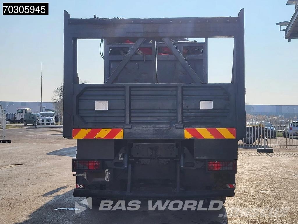 MAN TGA 33.350 TGA 6X6 Fassi F600 Crane Kran + Fly-Jib شاحنات مسطحة/مفصلية الجوانب