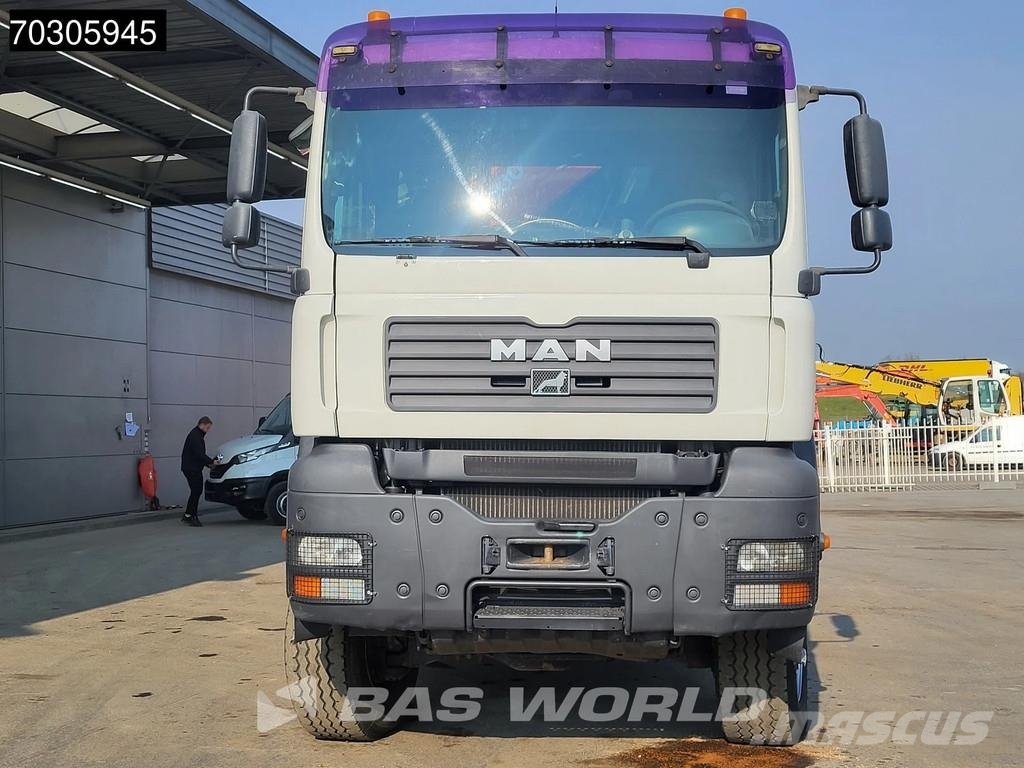 MAN TGA 33.350 TGA 6X6 Fassi F600 Crane Kran + Fly-Jib شاحنات مسطحة/مفصلية الجوانب