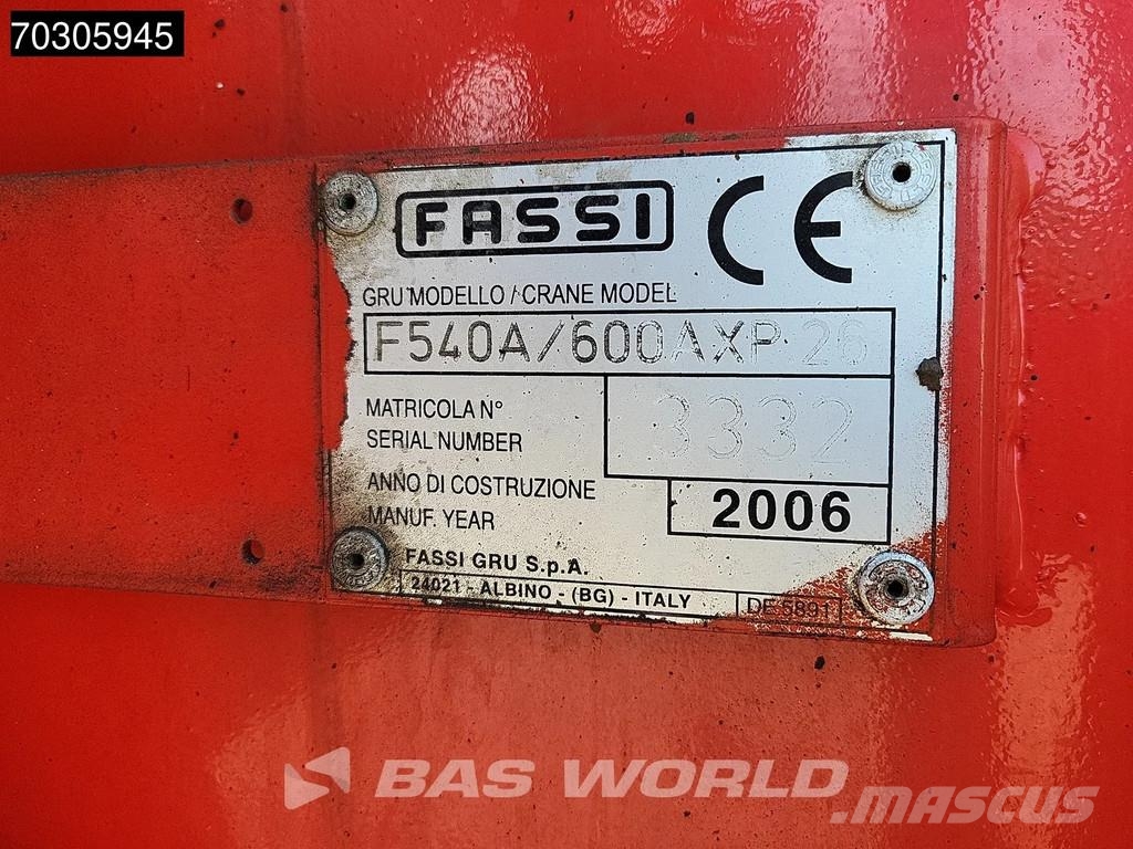 MAN TGA 33.350 TGA 6X6 Fassi F600 Crane Kran + Fly-Jib شاحنات مسطحة/مفصلية الجوانب