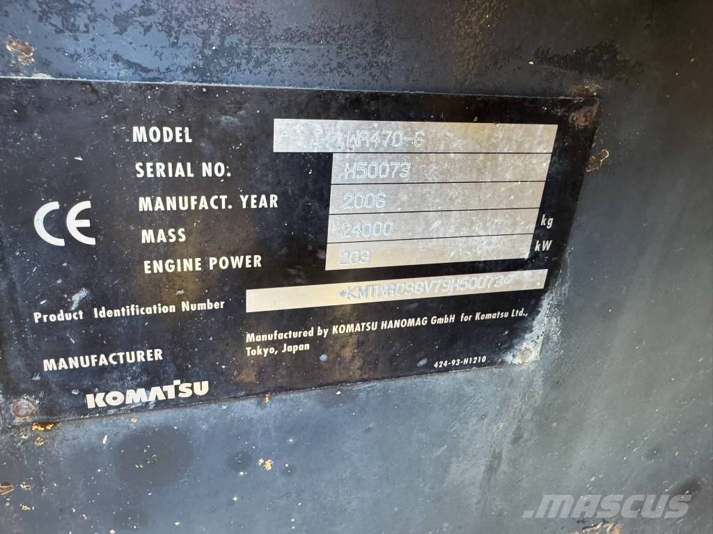 Komatsu WA 470-6 Wheel loaders