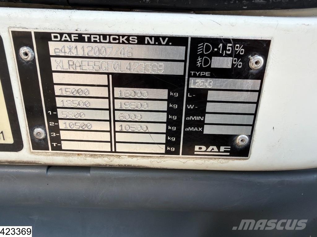 DAF LF 250 EURO 5, Manual, Anteo Camiones con caja de remolque