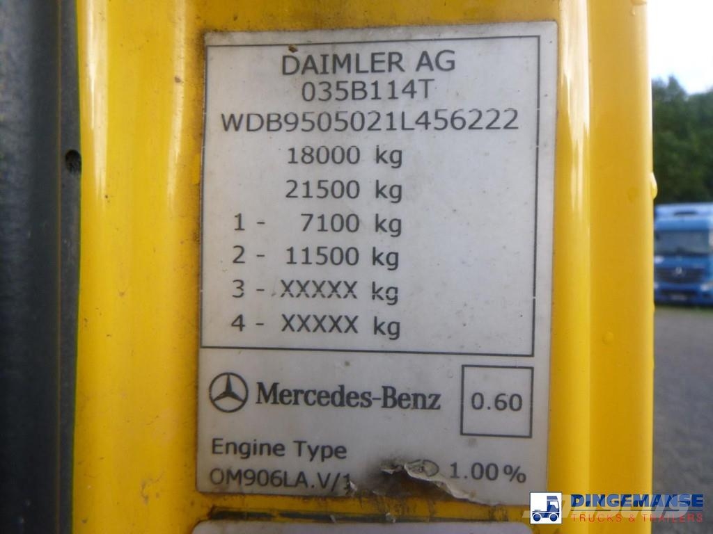 Mercedes-Benz Axor 1824 4x2 vacuum tank 8.1 m3 Paine-/imuautot