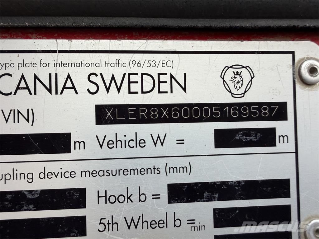 Scania Iný model VIN 587 عربات نقل قلابة للمواقع