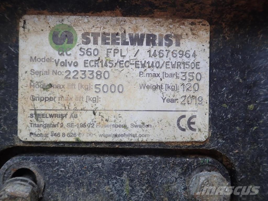 Steelwrist hydr. Schnellwechsler S60 Muut koneet