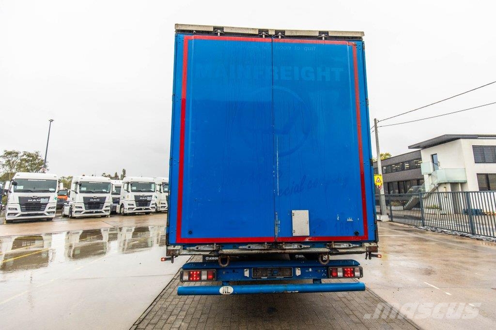 Krone SD P27-ALU BORDEN/RIDEAUX/LADEBOARD نصف مقطورات بباب جانبي