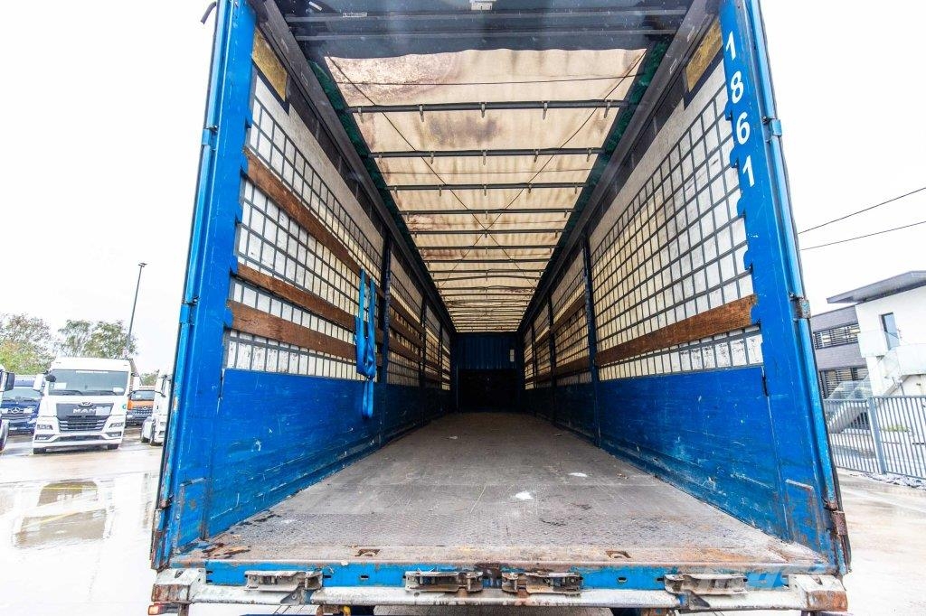 Krone SD P27-ALU BORDEN/RIDEAUX/LADEBOARD نصف مقطورات بباب جانبي