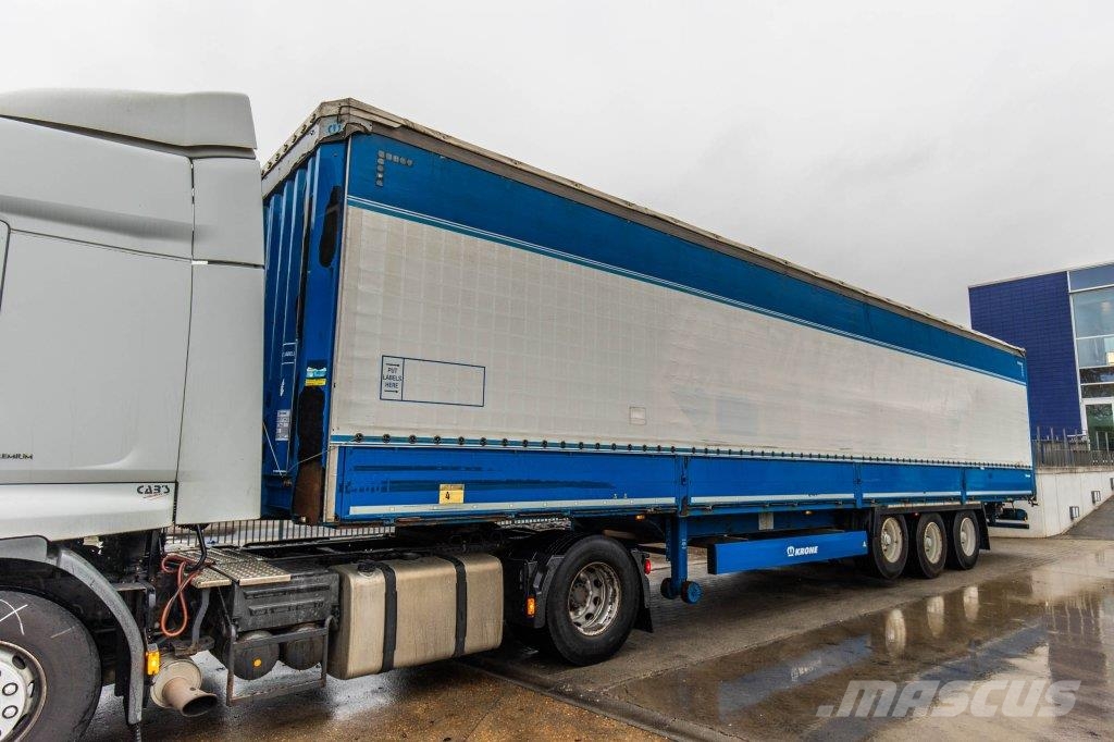 Krone SD P27-ALU BORDEN/RIDEAUX/LADEBOARD نصف مقطورات بباب جانبي